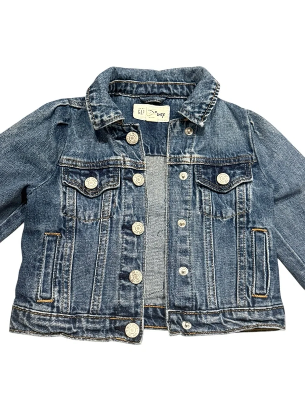 Gap Disney Toddler Girl Minnie‎ Mouse Icon Denim Jacket, Size 3 years Coat Cute